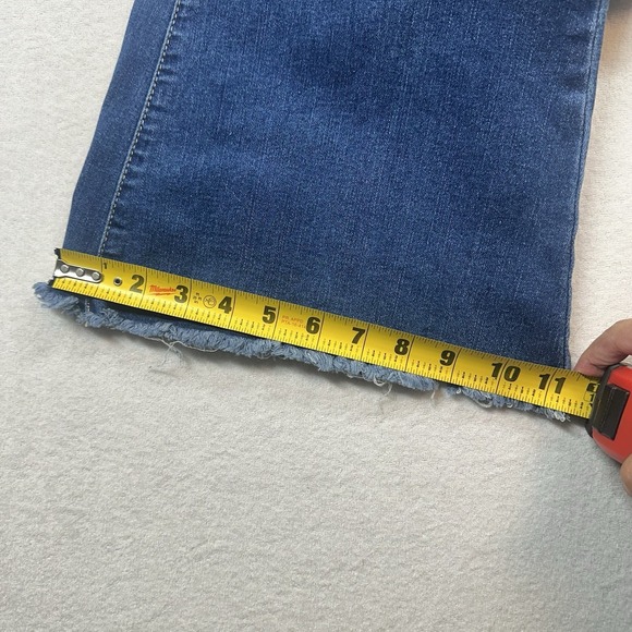 YMI Chloe High Rise Flare Jeans Women's Size 5 / 27 Blue Stretch Denim Cowgirl - Picture 12 of 15